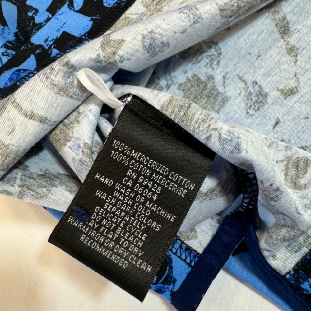 Bugatchi Blue Pattern Polo - image 5